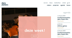 Desktop Screenshot of dansateliers.nl